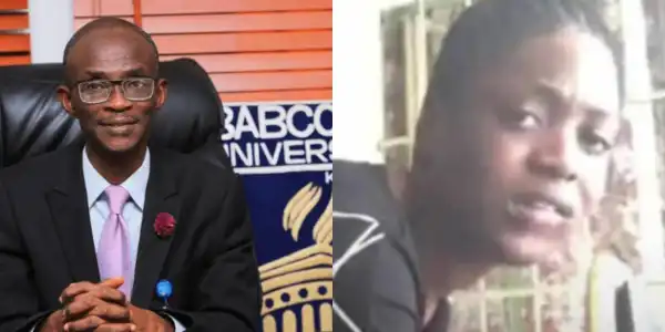 Babcock Tape: It’s abnormal for young woman to be swallowing – Babcock VC reacts